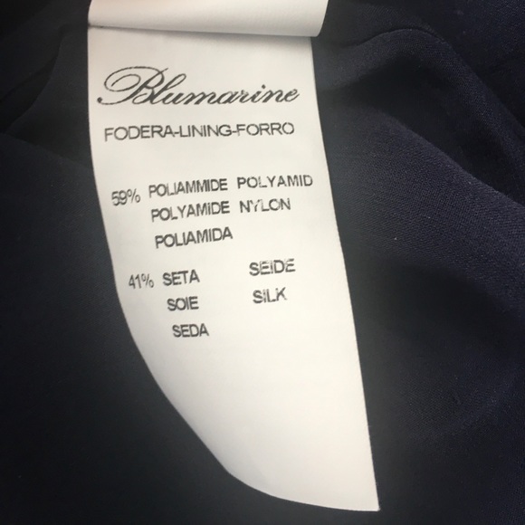 Blumarine Dark Blue Lace Short Skirt Sz 4 US $395 - Picture 12 of 13